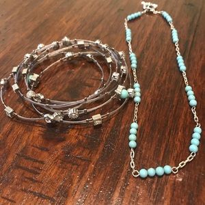 Necklace and bracelet set